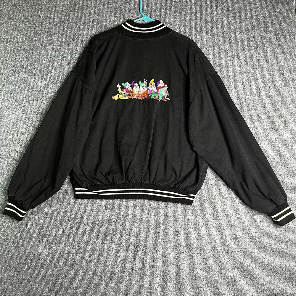 Vintage 90s Disney Snow White Seven Dwarfs Promotional‎ Jacket Sz XL Embroidered